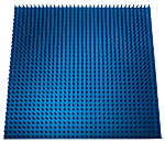 Silikonmatte blau, ungelocht 220x230mm